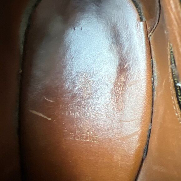 Allen Edmonds LaSalle Derby Mens 10.5 Leather Brown Split Toe Oxford Dress Shoe - Picture 8 of 12